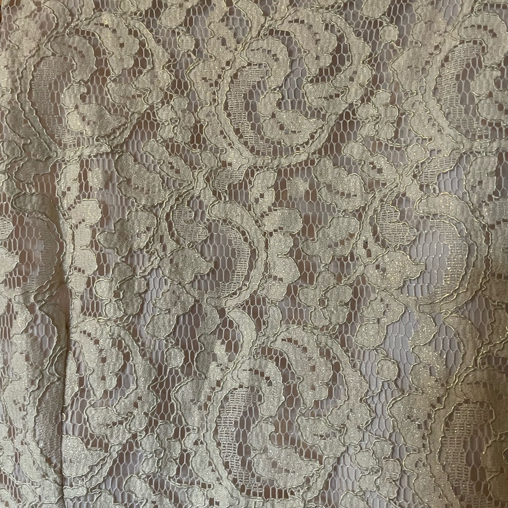 Cream Lace Girls Dress - Picture 2 of 6